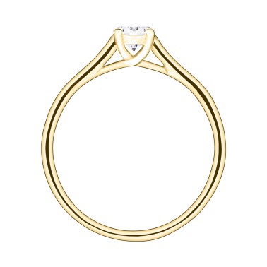 Solitaire Lepage Jackie en or jaune et diamant