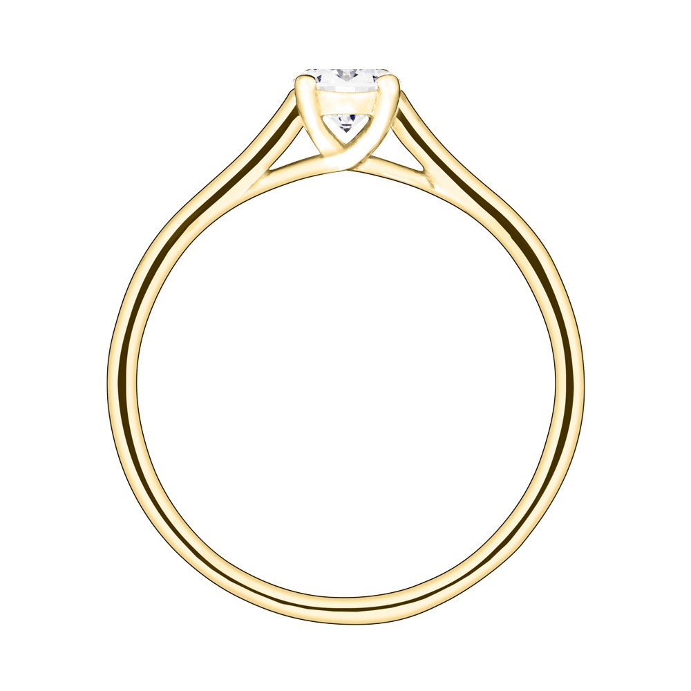 Solitaire Lepage Jackie en or jaune et diamant