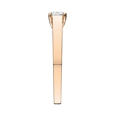 Solitaire Lepage Jackie en or rose et diamant