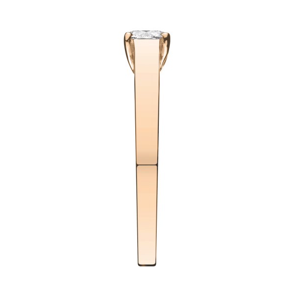 Solitaire Lepage Jackie en or rose et diamant
