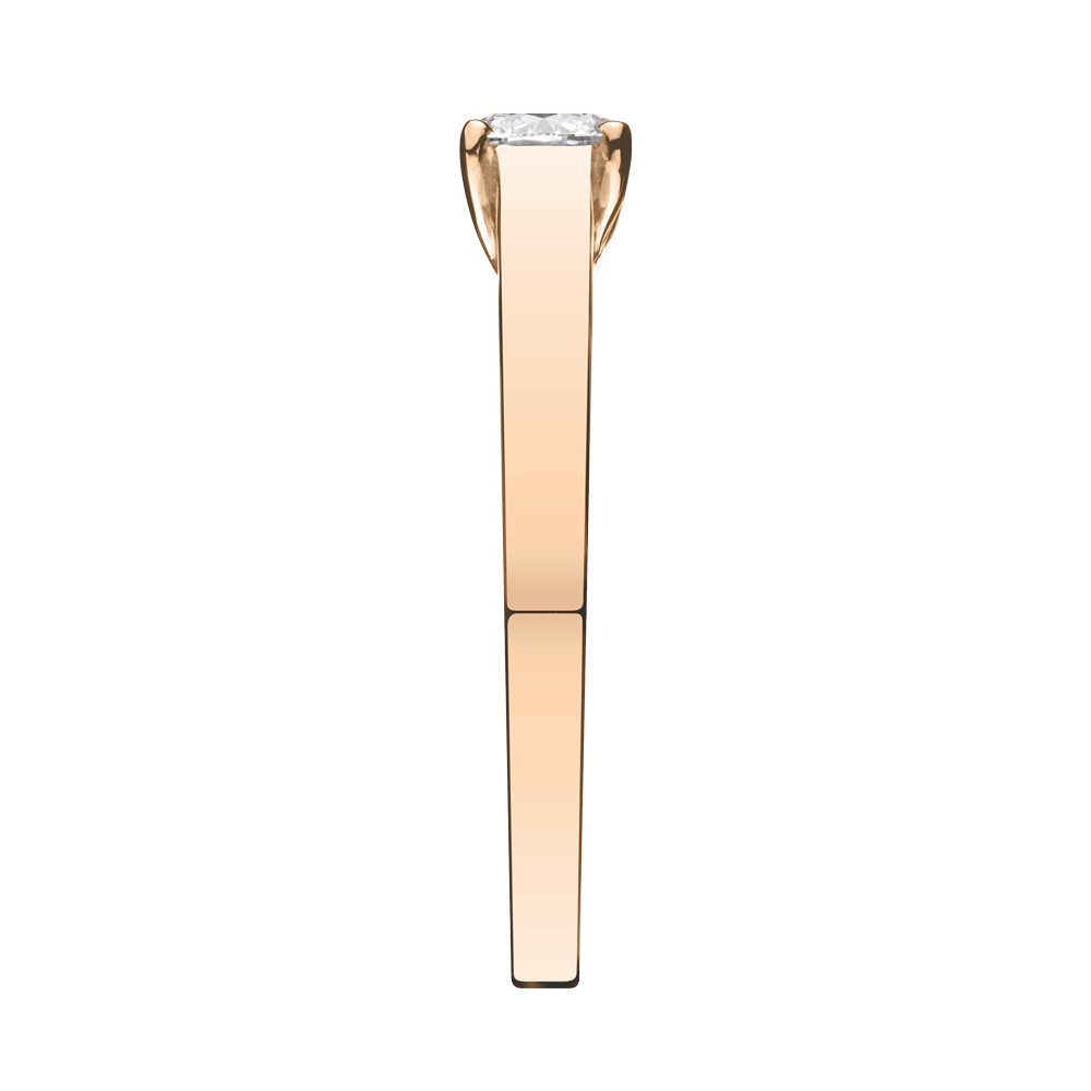 Solitaire Lepage Jackie en or rose et diamant