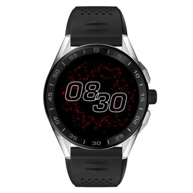 Montre TAG Heuer Connected bracelet caoutchouc noir 45 mm SBG8A10.BT6219