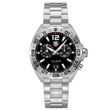 Montre TAG Heuer Formula 1 quartz cadran noir bracelet acier 41 mm