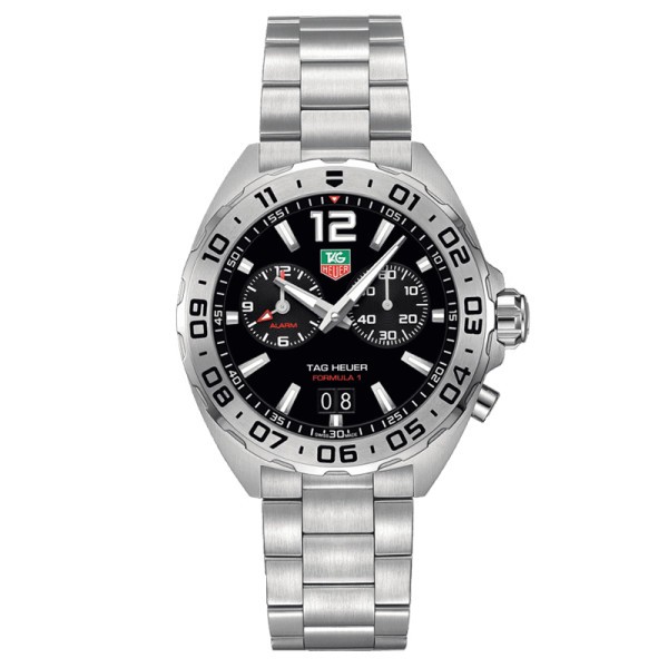TAG Heuer Formula 1 quartz watch black dial steel bracelet 41 mm