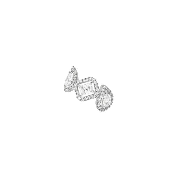 Boucle d'oreille clip Messika My Twin en or blanc et diamants 0,40 carat