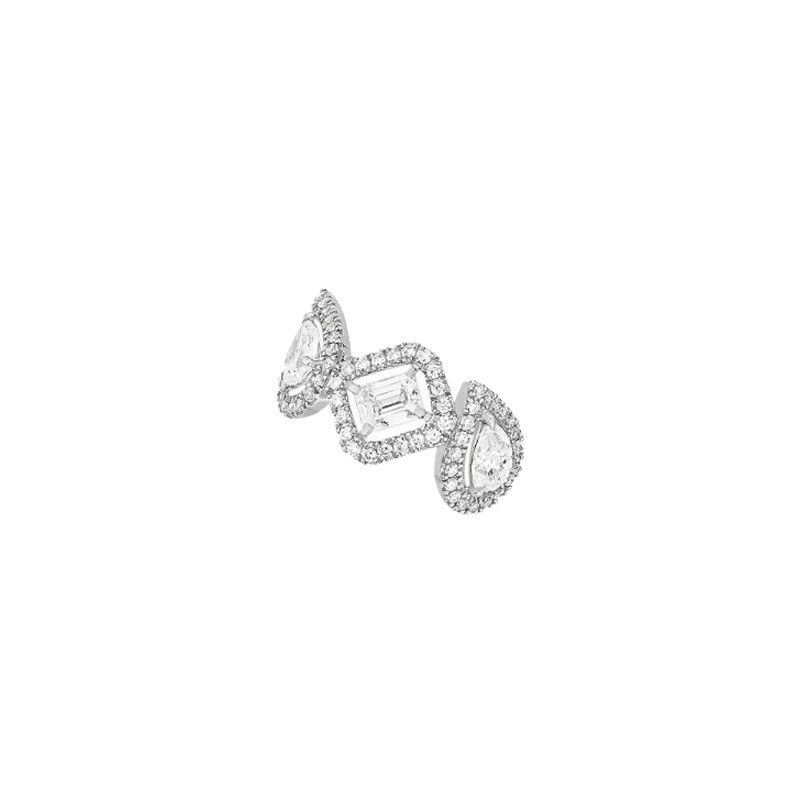 Boucle d'oreille clip Messika My Twin en or blanc et diamants 0,40 carat