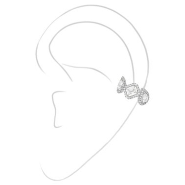 Boucle d'oreille clip Messika My Twin en or blanc et diamants 0,40 carat