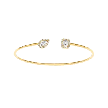 Jonc Messika My Twin Toi & Moi en or jaune et diamants