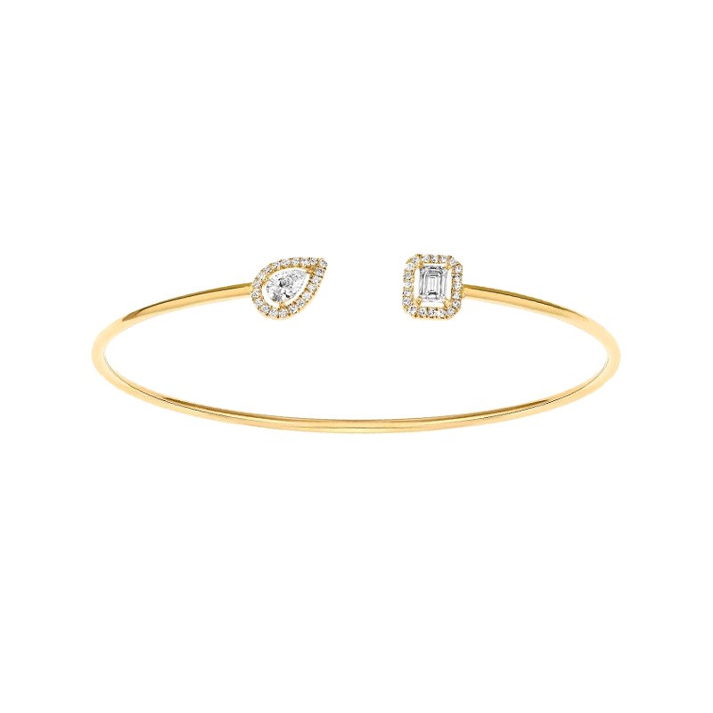 Jonc Messika My Twin Toi & Moi en or jaune et diamants