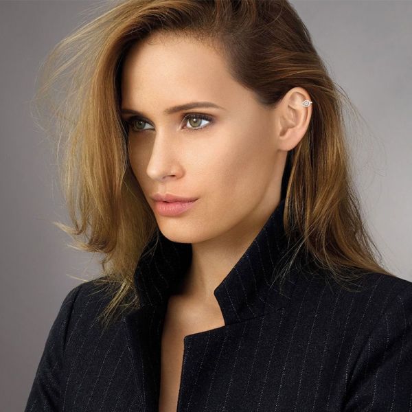 Boucle d'oreille clip Messika My Twin en or blanc et diamants