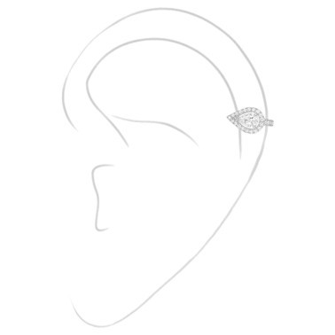 Boucle d'oreille clip Messika My Twin en or blanc et diamants