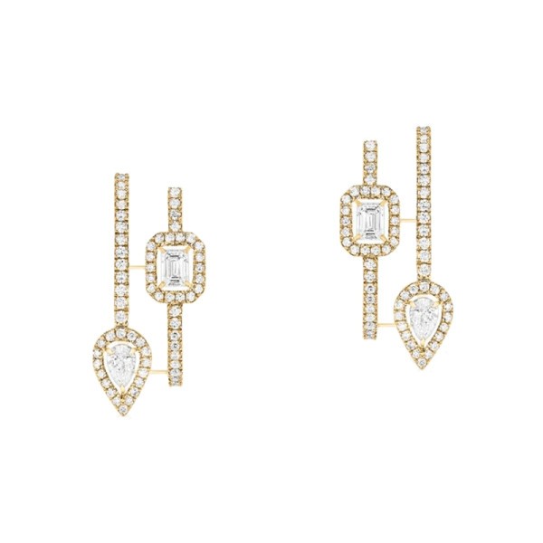 Créoles Messika My Twin en or jaune et diamants