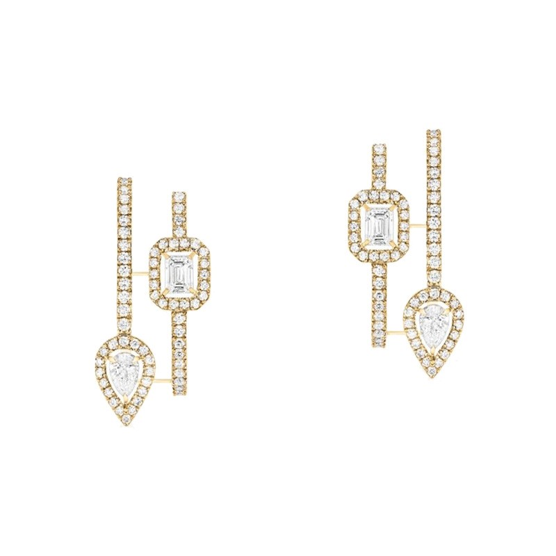 Créoles Messika My Twin en or jaune et diamants