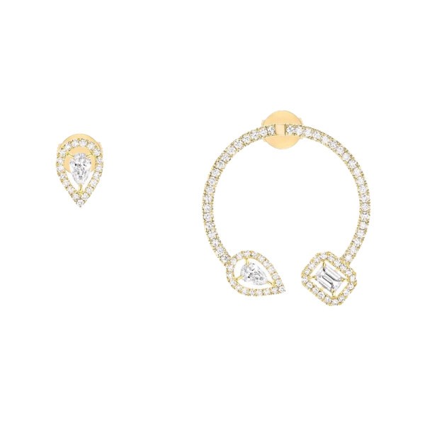 Boucles d'oreilles Messika My Twin en or jaune et diamants