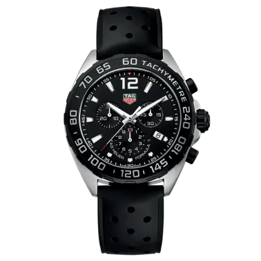 Montre TAG Heuer Formula 1 quartz cadran noir bracelet caoutchouc 43 mm CAZ1010.FT8024