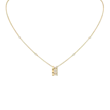 Collier Messika Move Romane en or jaune et diamants