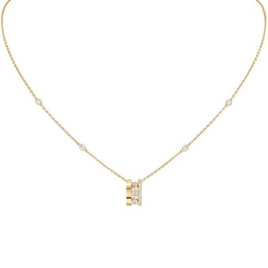 Collier Messika Move Romane en or jaune et diamants
