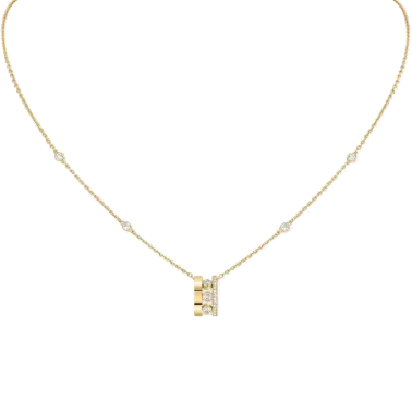 Collier Messika Move Romane en or jaune et diamants