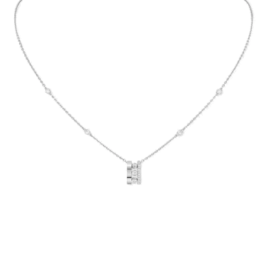 Collier Messika Move Romane en or blanc et diamants