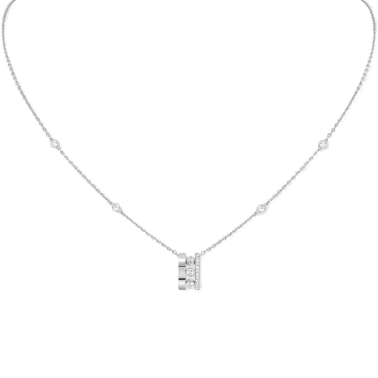 Collier Messika Move Romane en or blanc et diamants