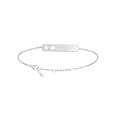 Bracelet Messika My First Diamond en or blanc et diamant