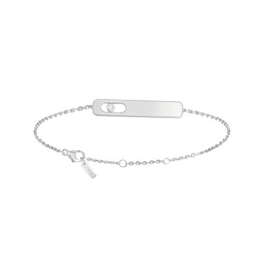 Bracelet Messika My First Diamond en or blanc et diamant