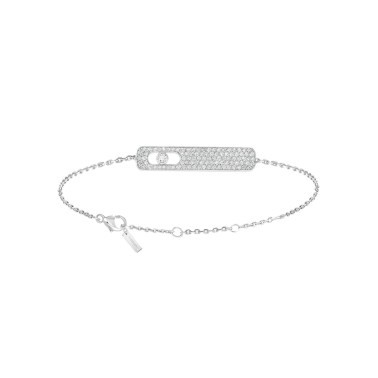 Bracelet Messika My First Diamond Pavé en or blanc et diamants