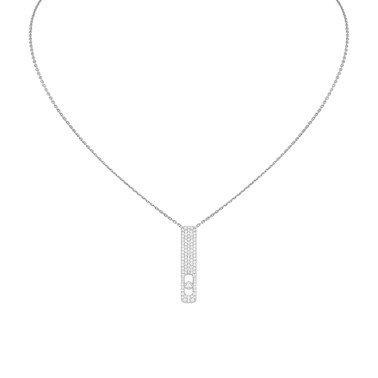 Collier Messika My First Diamond Pavé en or blanc  et diamants