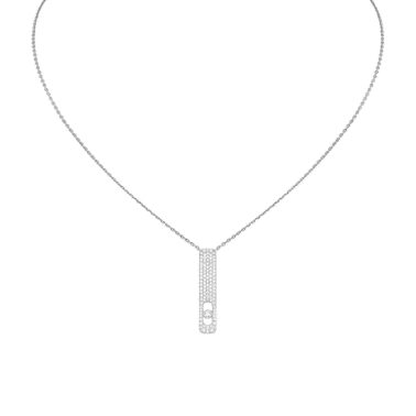 Collier Messika My First Diamond Pavé en or blanc  et diamants