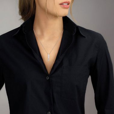 Collier Messika My First Diamond Pavé en or blanc  et diamants