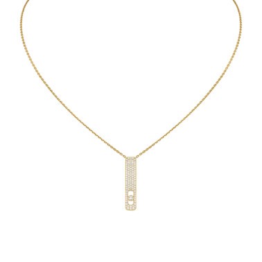 Collier Messika My First Diamond Pavé en or jaune et diamants