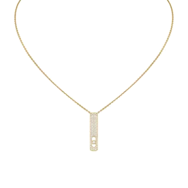 Collier Messika My First Diamond Pavé en or jaune et diamants