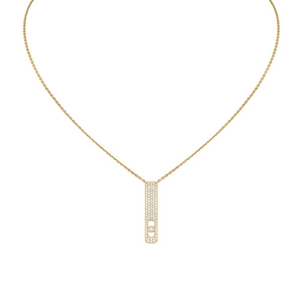 Collier Messika My First Diamond Pavé en or jaune et diamants
