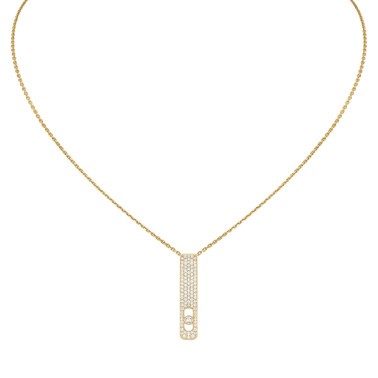 Collier Messika My First Diamond Pavé en or jaune et diamants