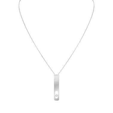 Collier Messika My First Diamond grand modèle en or blanc et diamant