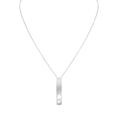 Collier Messika My First Diamond grand modèle en or blanc et diamant