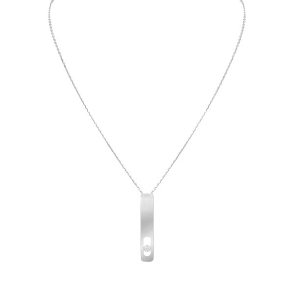 Collier Messika My First Diamond grand modèle en or blanc et diamant