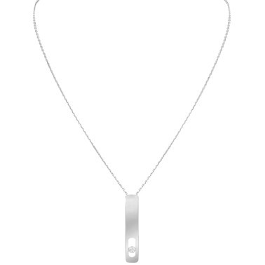 Collier Messika My First Diamond grand modèle en or blanc et diamant