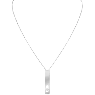 Collier Messika My First Diamond grand modèle en or blanc et diamant