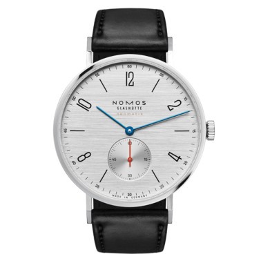  Montre NOMOS Tangente Neomatik 39 silvercut automatique bracelet cuir noir 38,5 
