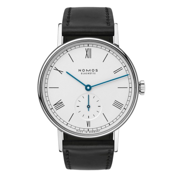  Montre NOMOS Ludwig mécanique bracelet cuir véritable noir 35 