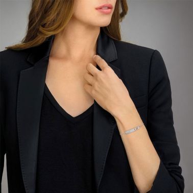 Bracelet Messika My First Diamond grand modèle en or jaune et diamant