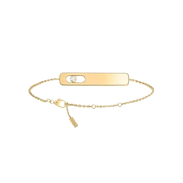 Bracelet Messika My First Diamond grand modèle en or jaune et diamant