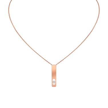 Collier Messika My First Diamond en or rose et diamant