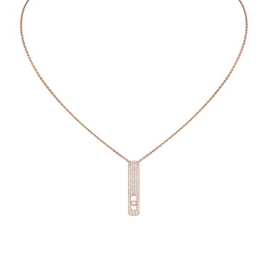 Collier Messika My First Diamond Pavé en or rose et diamants