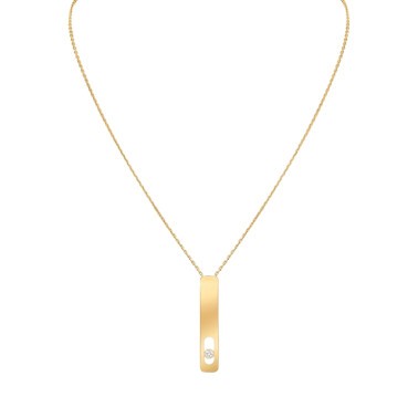 Collier Messika My First Diamond grand modèle en or jaune et diamant