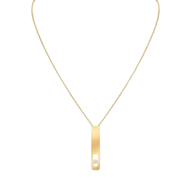Collier Messika My First Diamond grand modèle en or jaune et diamant