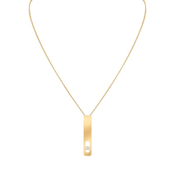 Collier Messika My First Diamond grand modèle en or jaune et diamant