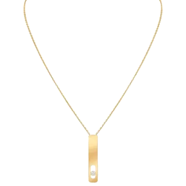 Collier Messika My First Diamond grand modèle en or jaune et diamant