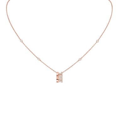 Collier Messika Move Romane en or rose et diamants
